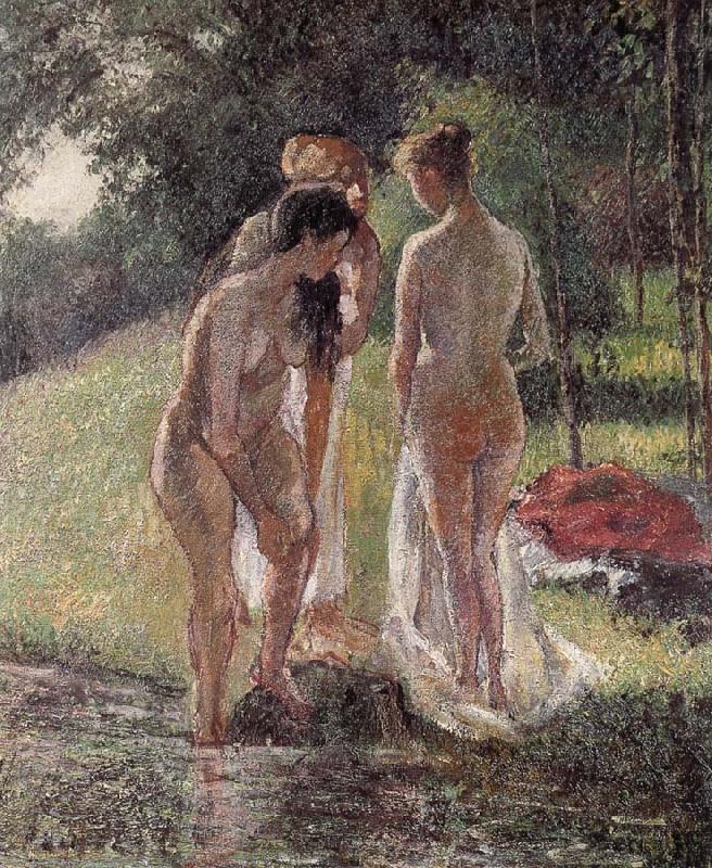 Camille Pissarro Bath oil painting picture